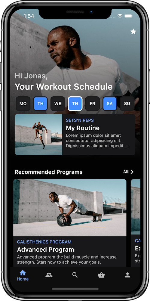 Training Hub Screenshot